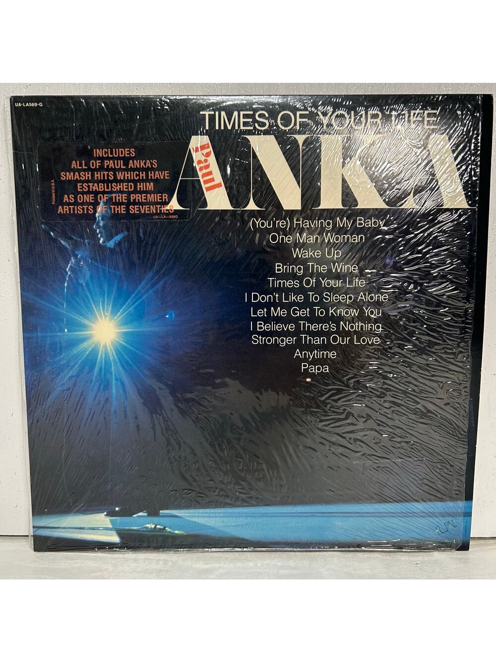 Paul Anka Times Of Your Life LP 1975 United Artists Vinyl